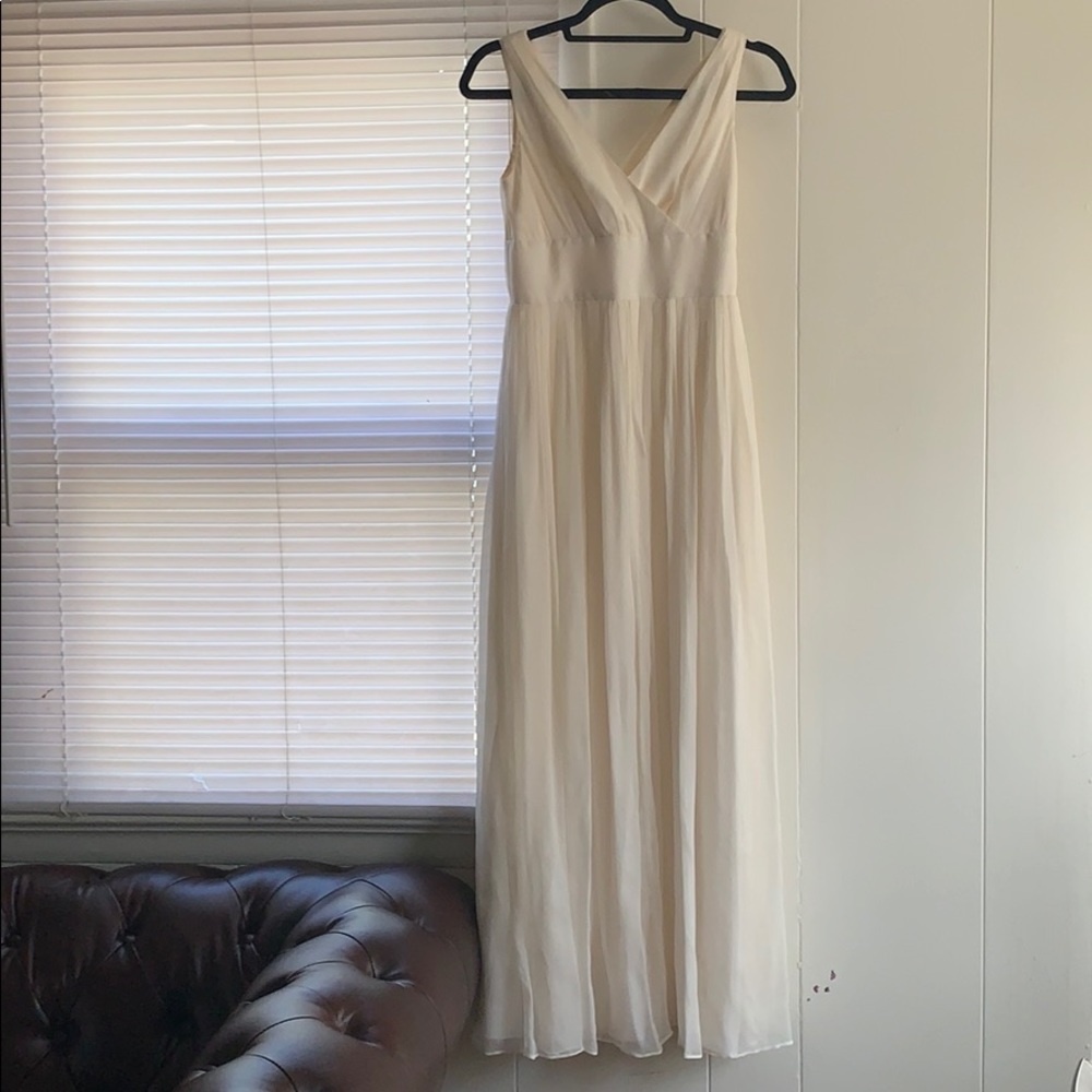 Cream Color Silk Dress